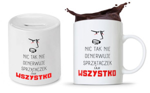Zestaw Dla Sprzątaczki Kubek + Skarbonka Prezent