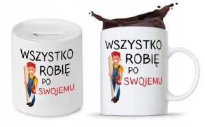 Zestaw Dla Stolarza Prezent Kubek + Skarbonka