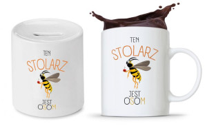 Zestaw Dla Stolarza Prezent Kubek + Skarbonka
