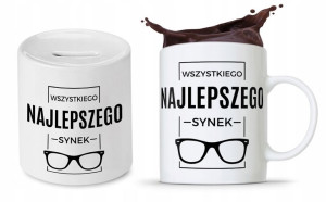 Zestaw Dla Syna Dziecka Prezent Kubek + Skarbonka