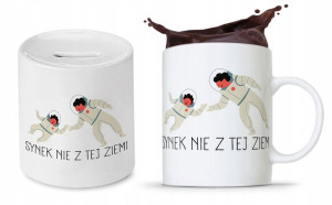 Zestaw Dla Syna Dziecka Prezent Kubek + Skarbonka