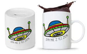 Zestaw Dla Syna Dziecka Prezent Kubek + Skarbonka