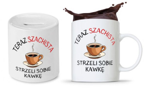 Zestaw Dla Szachisty Kubek + Skarbonka Prezent