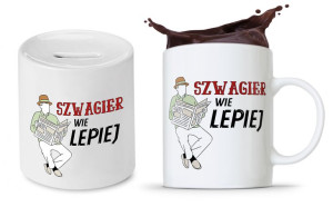 Zestaw Dla Szwagra Kubek + Skarbonka Prezent