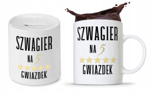 Zestaw Dla Szwagra Kubek + Skarbonka Prezent