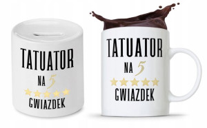 Zestaw Dla Tatuażysty Kubek + Skarbonka Prezent