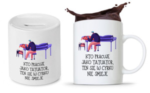 Zestaw Dla Tatuażysty Kubek + Skarbonka Prezent