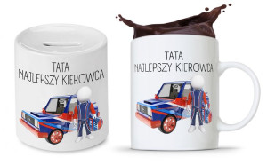 Zestaw Dla Taty Ojca Kubek + Skarbonka Prezent