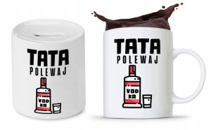 Zestaw Dla Taty Ojca Kubek + Skarbonka Prezent