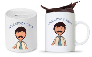 Zestaw Dla Taty Tatusia Prezent Kubek + Skarbonka
