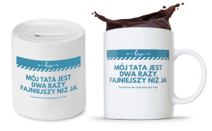 Zestaw Dla Taty Tatusia Prezent Kubek + Skarbonka