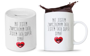 Zestaw Dla Taty Tatusia Prezent Kubek + Skarbonka