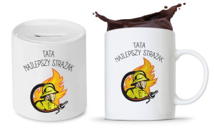 Zestaw Dla Taty Tatusia Prezent Kubek + Skarbonka