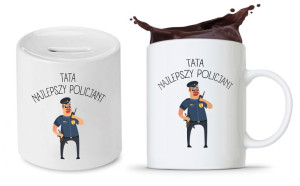 Zestaw Dla Taty Tatusia Prezent Kubek + Skarbonka