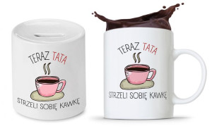 Zestaw Dla Taty Tatusia Prezent Kubek + Skarbonka