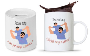 Zestaw Dla Taty Tatusia Prezent Kubek + Skarbonka