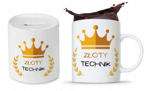 Zestaw Dla Technika Kubek + Skarbonka Prezent