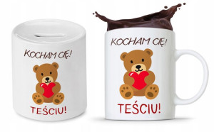 Zestaw Dla Teścia Taty Ojca Kubek + Skarbonka