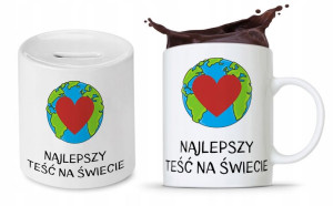 Zestaw Dla Teścia Taty Ojca Kubek + Skarbonka
