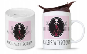 Zestaw Dla Teściowej Mamy Kubek + Skarbonka