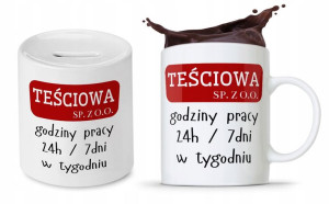 Zestaw Dla Teściowej Mamy Kubek + Skarbonka