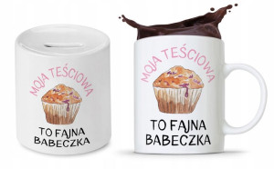 Zestaw Dla Teściowej Mamy Kubek + Skarbonka
