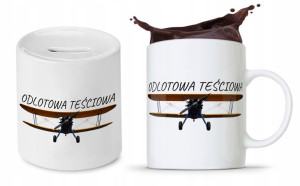 Zestaw Dla Teściowej Mamy Kubek + Skarbonka