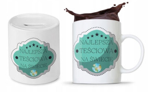 Zestaw Dla Teściowej Mamy Kubek + Skarbonka