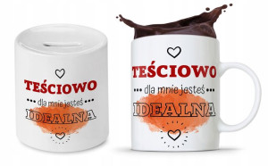 Zestaw Dla Teściowej Mamy Kubek + Skarbonka