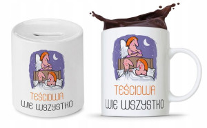 Zestaw Dla Teściowej Mamy Kubek + Skarbonka