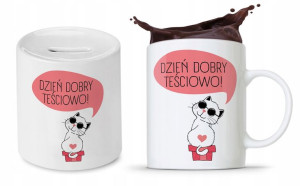 Zestaw Dla Teściowej Mamy Kubek + Skarbonka