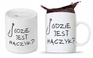 Zestaw Dla Wędkarza Rybaka Kubek + Skarbonka