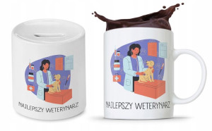 Zestaw Dla Weterynarza Prezent Kubek + Skarbonka