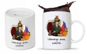Zestaw Donald Tusk Platforma Po Kubek + Skarbonka
