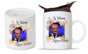 Zestaw Donald Tusk Platforma Po Kubek + Skarbonka
