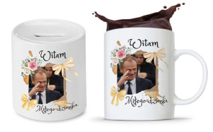 Zestaw Donald Tusk Platforma Po Kubek + Skarbonka