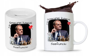Zestaw Donald Tusk Platforma Po Kubek + Skarbonka