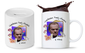 Zestaw Donald Tusk Platforma Po Kubek + Skarbonka