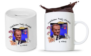 Zestaw Donald Tusk Platforma Po Kubek + Skarbonka