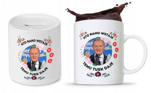 Zestaw Donald Tusk Platforma Po Kubek + Skarbonka