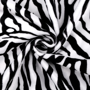 Dzianina Futerkowa W Pasy - Zebra
