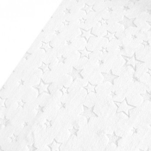 Polar Minky Gwiazdki Burnout White - Biały