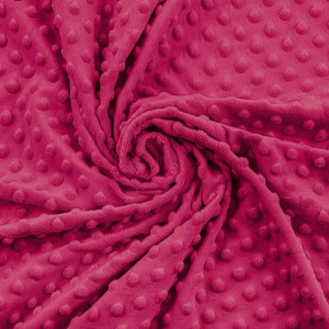 Polar Minky Kropki Fuksja - Fuchsia Purple 380g