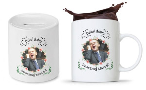 Zestaw Donald Tusk Platforma Po Kubek + Skarbonka