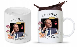 Zestaw Donald Tusk Platforma Po Kubek + Skarbonka