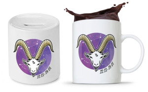 Zestaw Kubek + Skarbonka Znaki Zodiaku Zodiakara