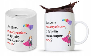 Zestaw Na Dzień Nauczyciela Kubek + Skarbonka