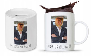 Zestaw Nosacza Janusa Polaka Kubek + Skarbonka