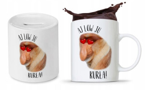 Zestaw Nosacza Janusa Polaka Kubek + Skarbonka