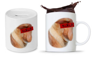 Zestaw Nosacza Janusa Polaka Kubek + Skarbonka